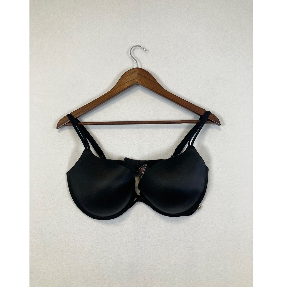 Victoria's Secret Very Sexy Push-Up Bra 36DDD Black Underwire Adjustable Straps